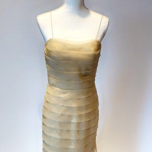 Champagne spaghetti-strap dress